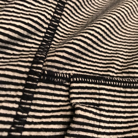 ATHLETA | Stripe Navy 3/4 zip Pullover Size Small - Picture 6 of 8